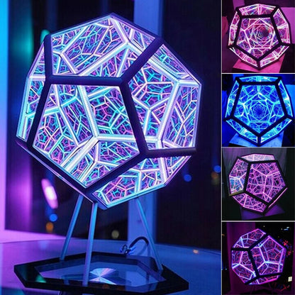 Infinite Dodecahedron Color Art Light 2