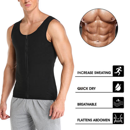 Gynecomastia Compress Zipper Vest 2