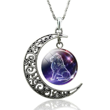 Zodiac Signs Moon Necklace 2