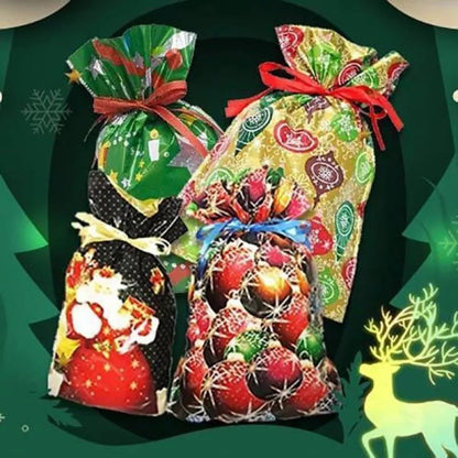 Christmas Drawstring Gift Bag Pack-5pcs 2