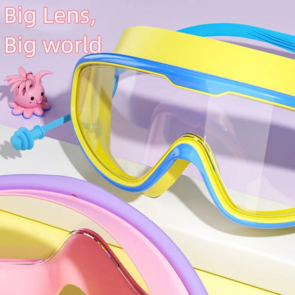 Children's Large Frame Waterproof And Anti-fog Swimming Goggles 2