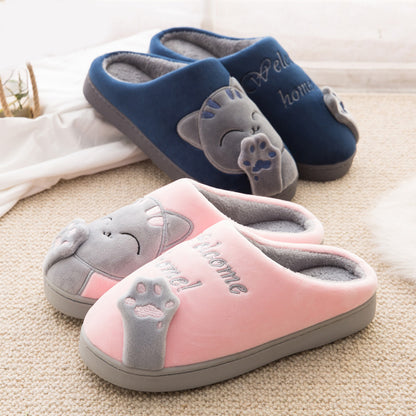 CUTE COZY CAT PAW SLIPPERS 2