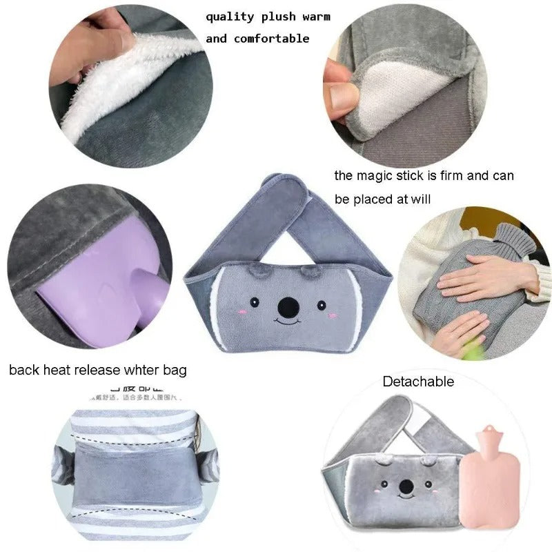 Plush Refillable Hot Water Bottle Belt 2
