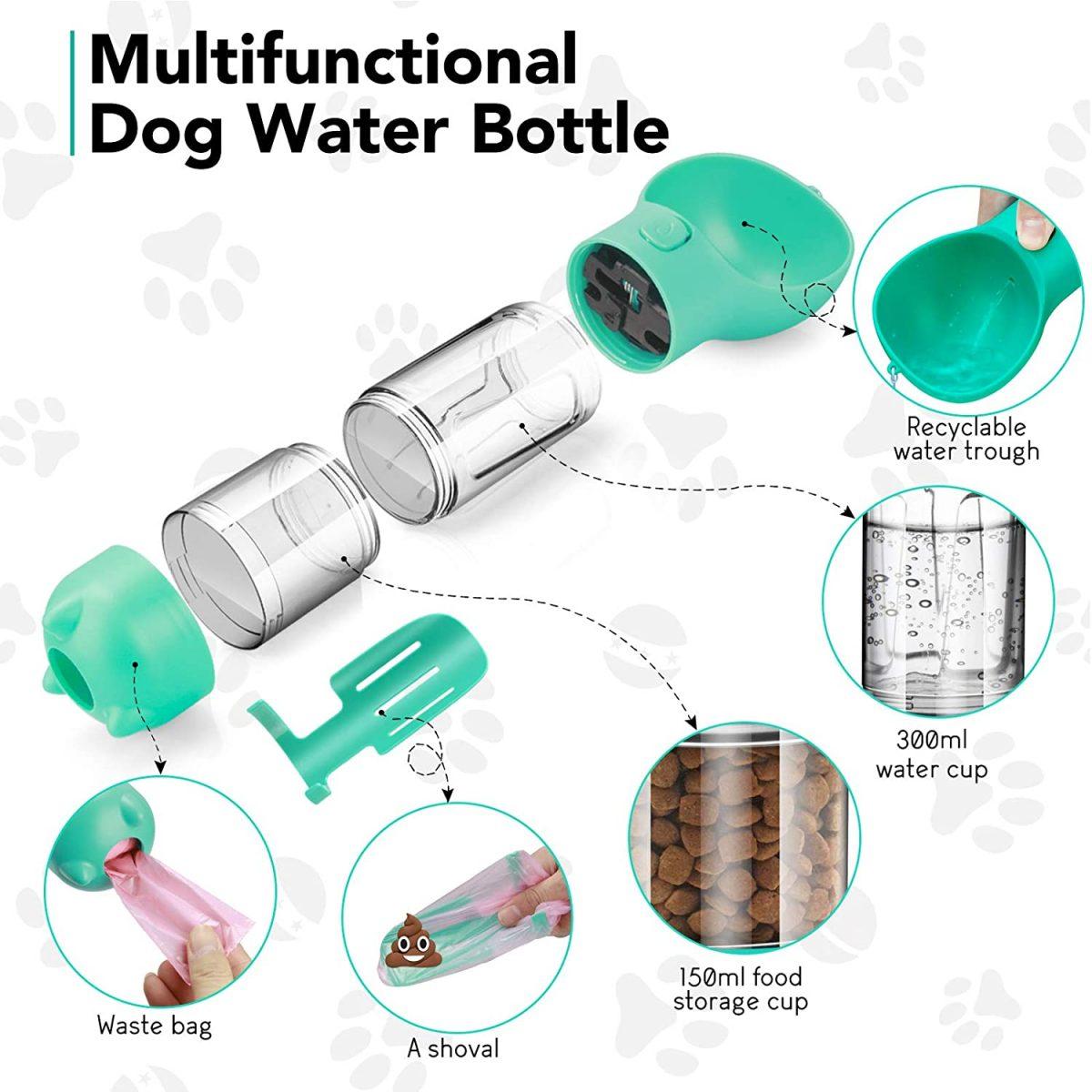 Pet Water Bottle Feeder 4-in-1 2