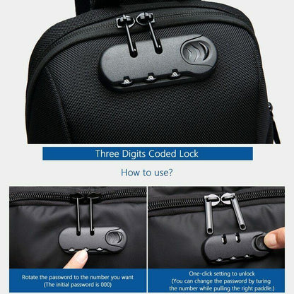 Anti-theft Backpack With 3-Digit Lock 2