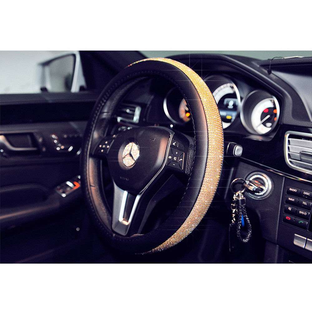 Rhinestone Steering Wheel Cover 2