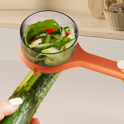 Double-Sided Stainless Steel Blade Peeling Knife with Storage Box 2
