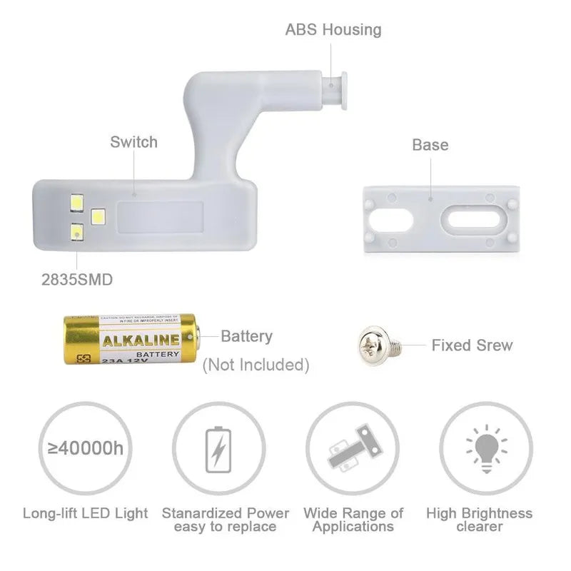 Touch Sensor Cabinet LED Light (10 PCS) 2