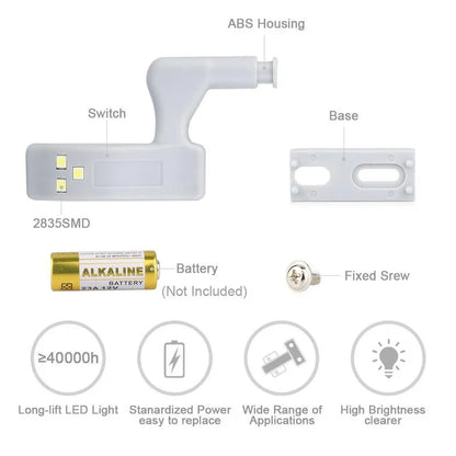 Touch Sensor Cabinet LED Light (10 PCS) 2