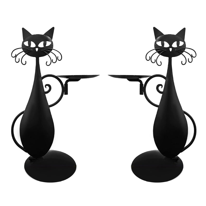 Black Cat Candle Holder 2