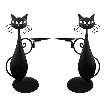 Black Cat Candle Holder 2