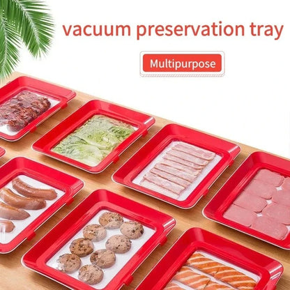 Stackable Silicone Food Storage Trays-2PCS 2