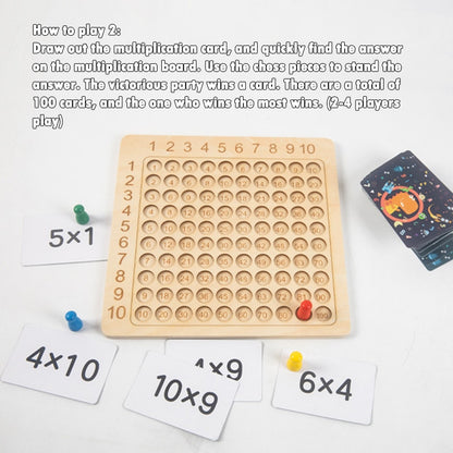 Wooden Montessori Multiplication Board Game 2
