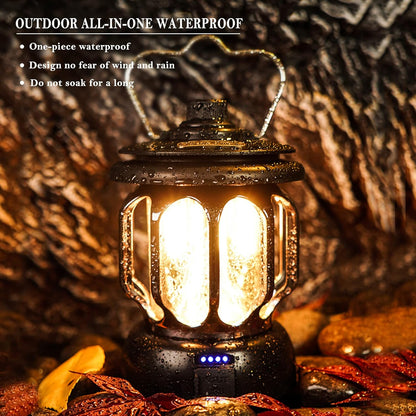 Rechargeable Waterproof Retro Camping Lamp 2
