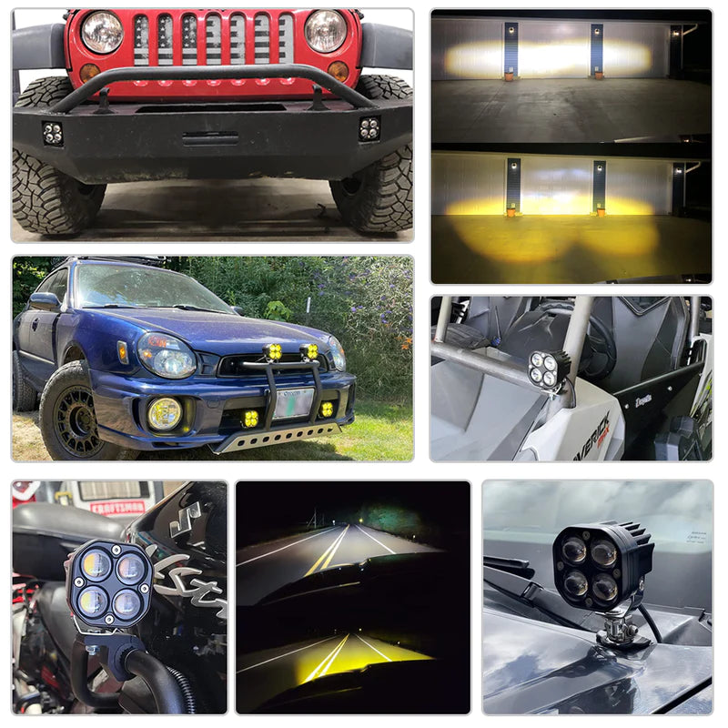 3inch Dual Beam Square Car Fog Light Pods 2