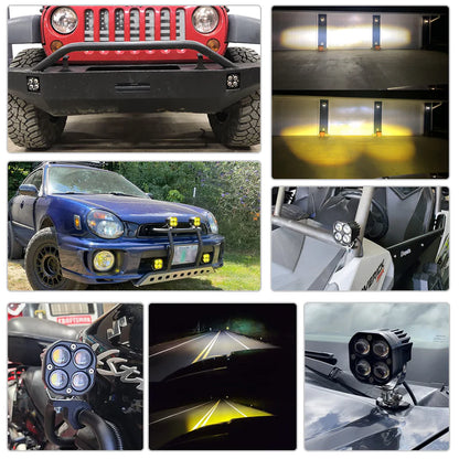 3inch Dual Beam Square Car Fog Light Pods 2