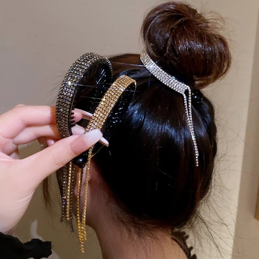 DiamondGlow Rhinestone Bun Maker-2PCS 2