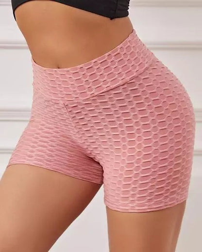 Bow Tie Textured Butt Lifting Sports Shorts 2