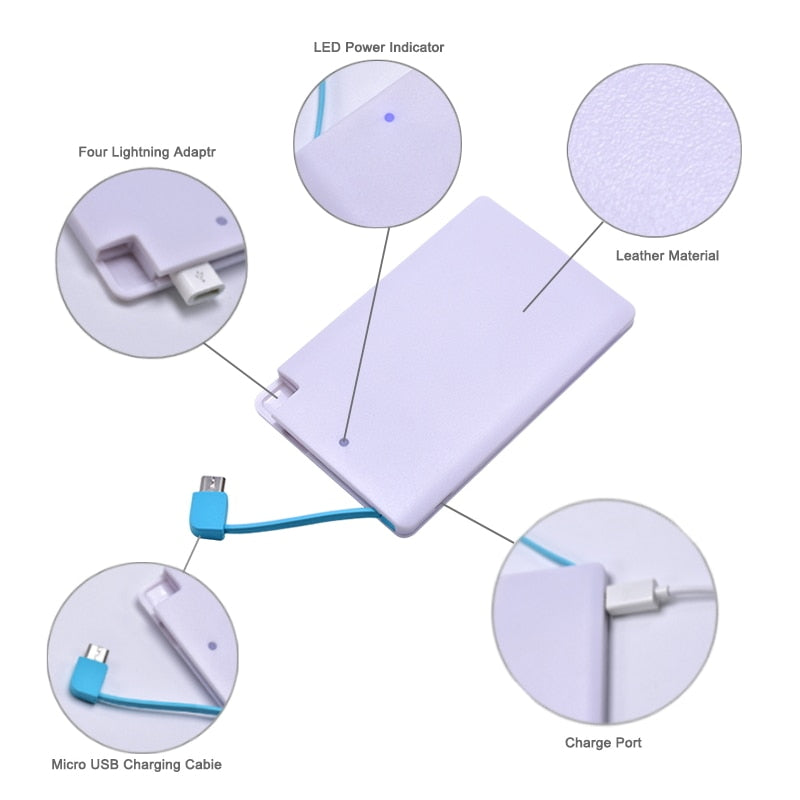 CREDIT CARD SHAPE POWER BANK 2