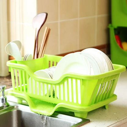 Double Layer Kitchen Dishes & Utensils Drying Organizer Rack 2