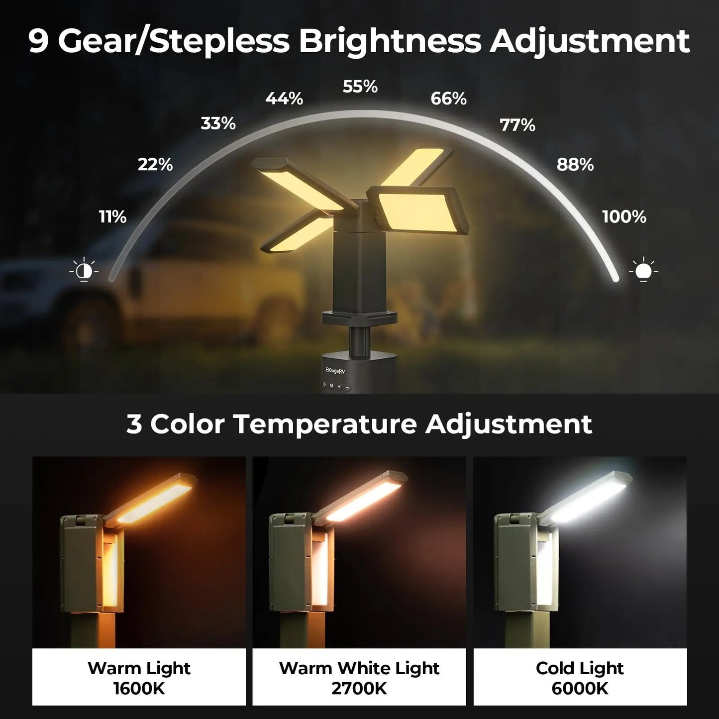 Telescopic Camping Light Rechargeable 2