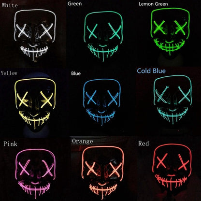 Halloween Party & Rave Glow Mask- 2