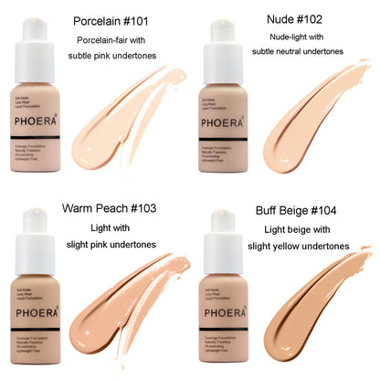 PHOERA Soft Matte Full Coverage Liquid Foundation 2