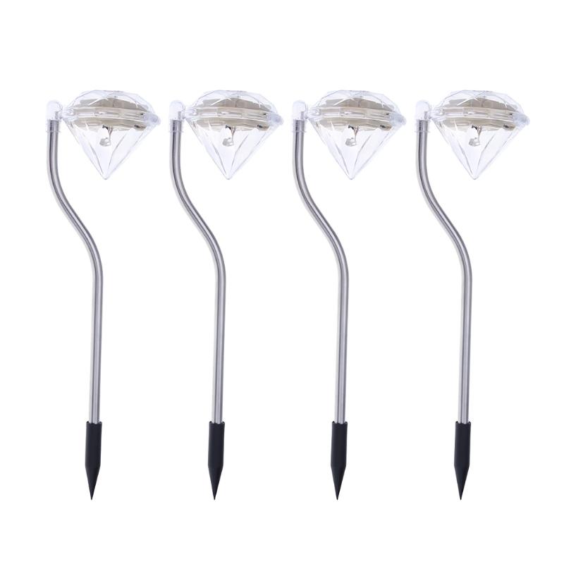 4PCS DIAMOND SOLAR GARDEN LIGHTS 2