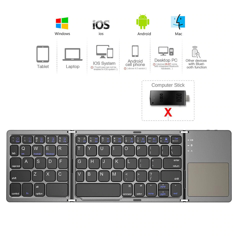 Wireless Bluetooth Foldable Keyboard 2