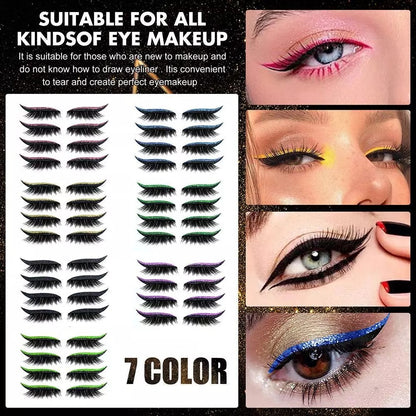 Reusable Eyeliner and Eyelash Stickers with Glitter 2