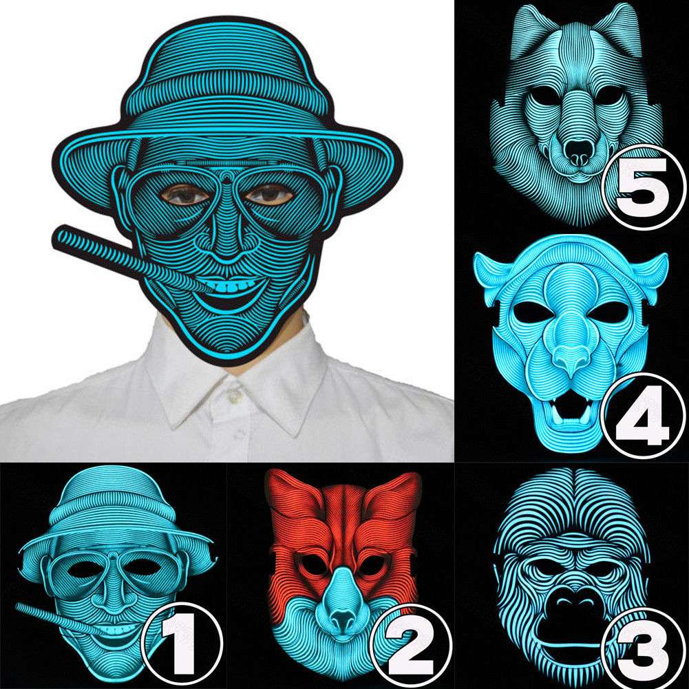 Sound reactive led mask 2