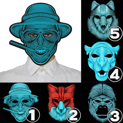 Sound reactive led mask 2
