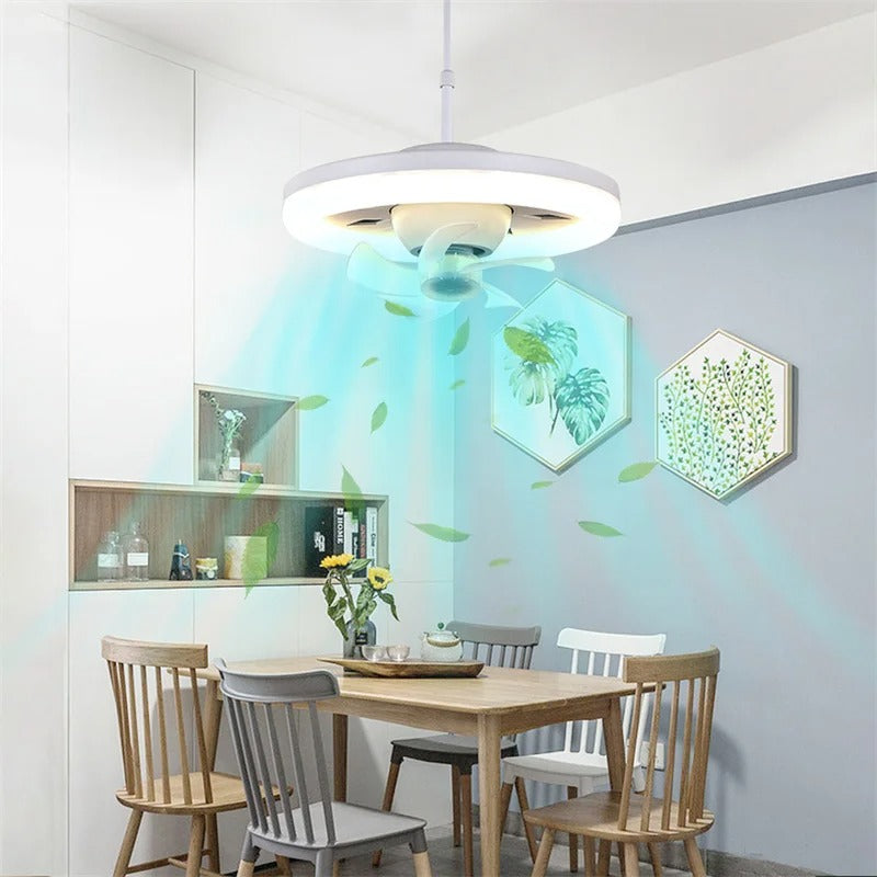 LED Swing Head Fan Light 2