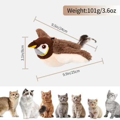 Flap-N-Chirp Interactive Bird Toy for Cats 2