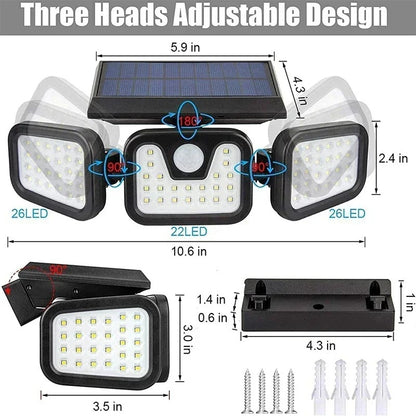 Upgraded Wide-Angle Solar Motion Sensor Light 2