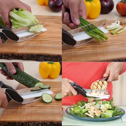 Clever Cutter 2 In 1 Cutting Board And Knife Scissors 2