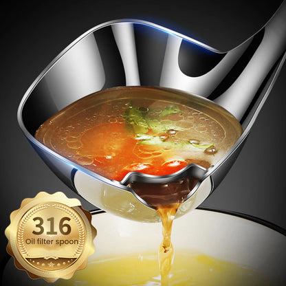 Stainless Steel Grease Fat Separator Spoon 2