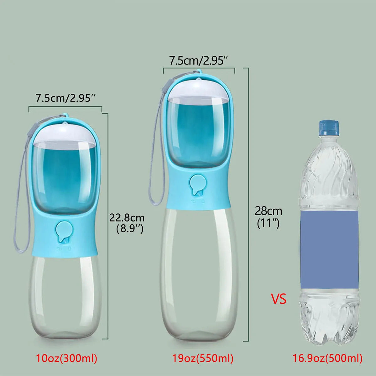 Portable Dog Water Bottle Feeder 2