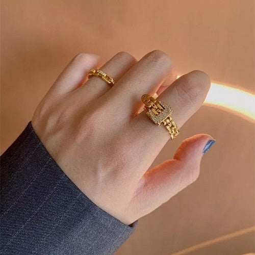 Fashionable Adjustable Buckle Ring 2