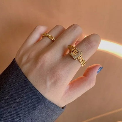 Fashionable Adjustable Buckle Ring 2