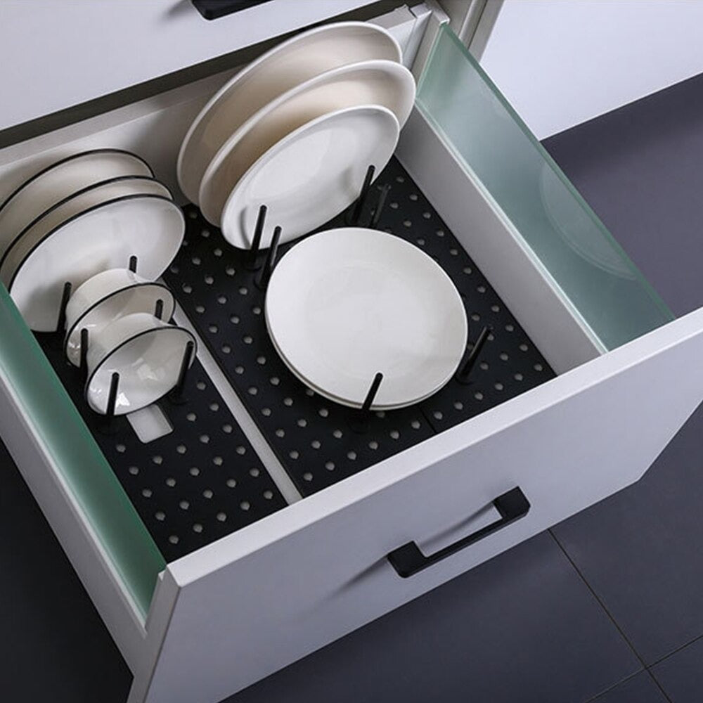 Drawer Retractable Tableware Rack 2