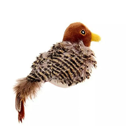 Singing Sparrow Shaped Bird  Cat Toy 2