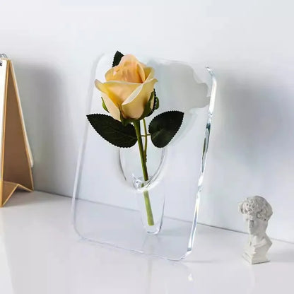 Photo Frame Shaped Clear Acrylic Flower Vase 2