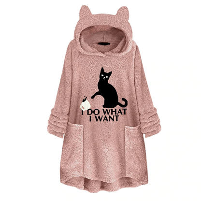 OVERSIZE HOODIE WITH CAT EARS 2