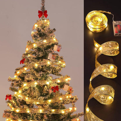 Christmas Ribbon Fairy Lights 2