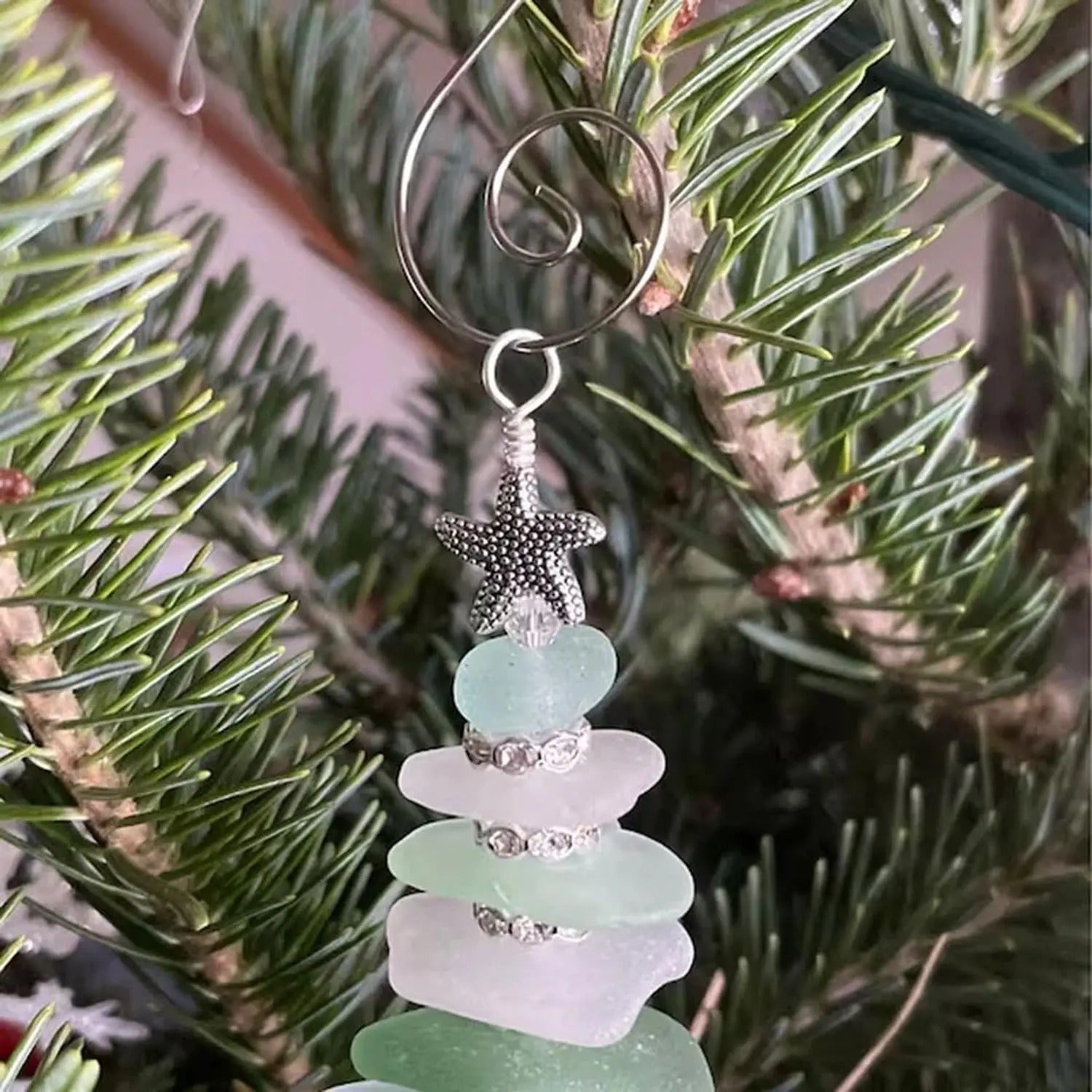Sea Glass Christmas Tree Ornament 2