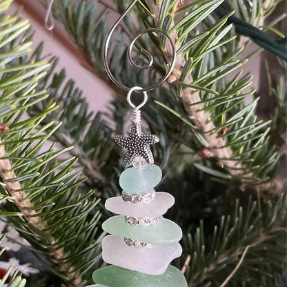 Sea Glass Christmas Tree Ornament 2