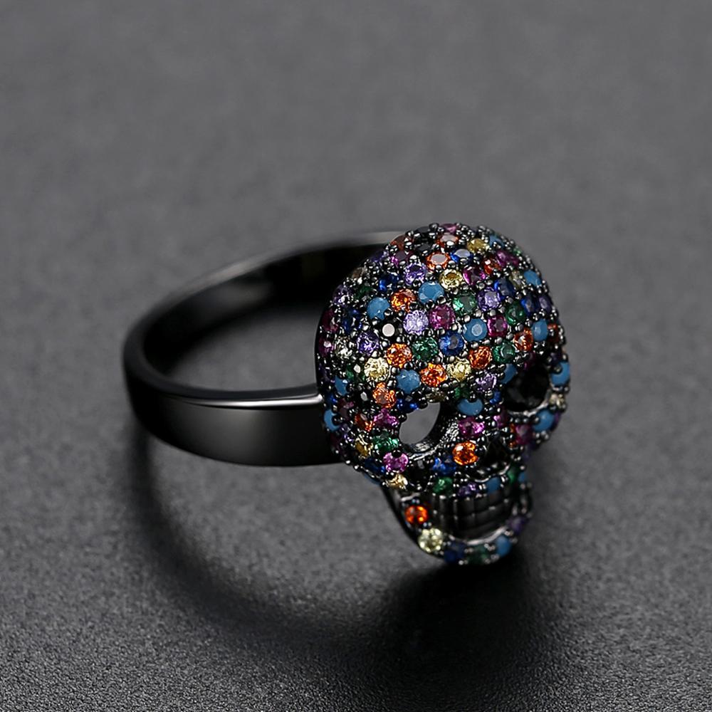 CRYSTAL SKULL RING 2