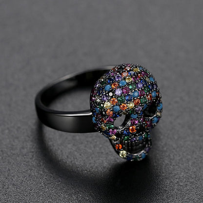 CRYSTAL SKULL RING 2