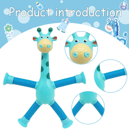 Suction Cup Pop Tube Giraffe Toys-4pcs 2